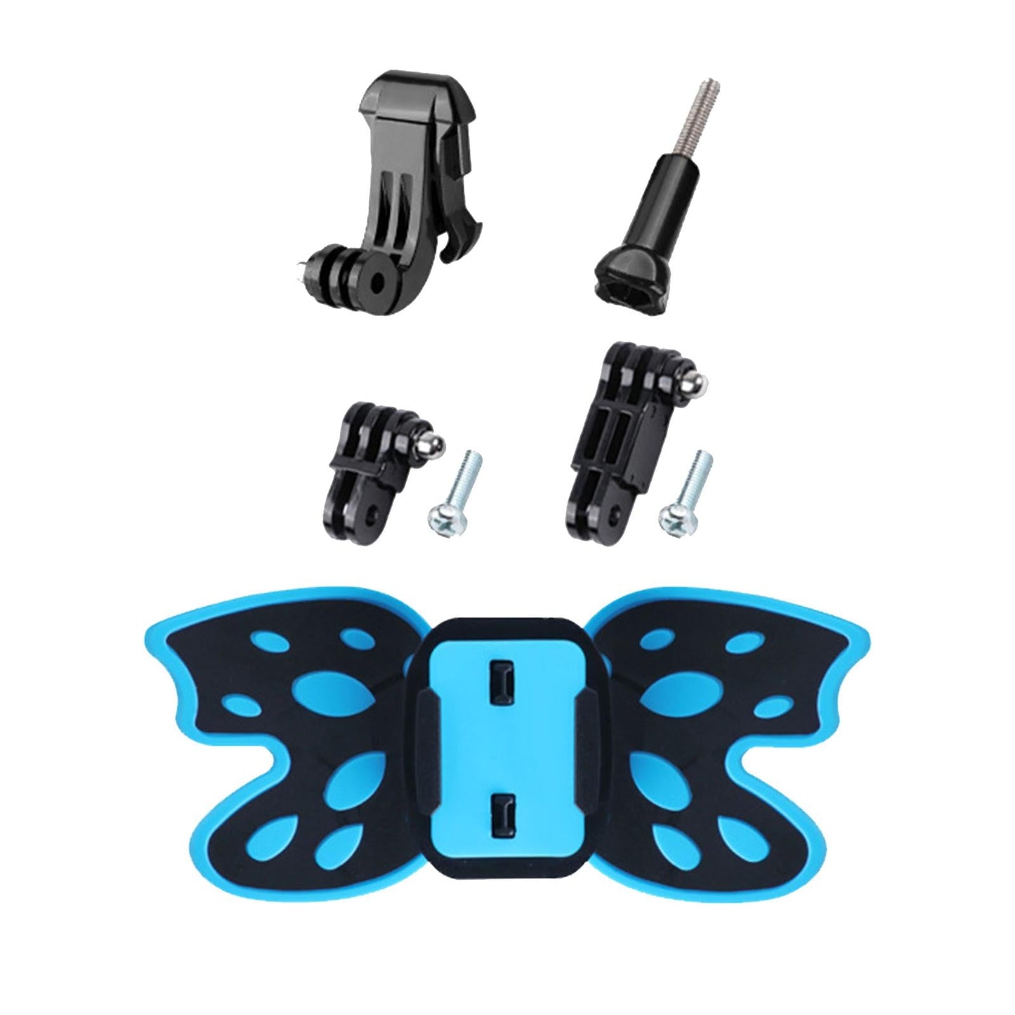 Motorcycle Helmet Chin Strap Mount Shockproof Universal for Action Camera Blue