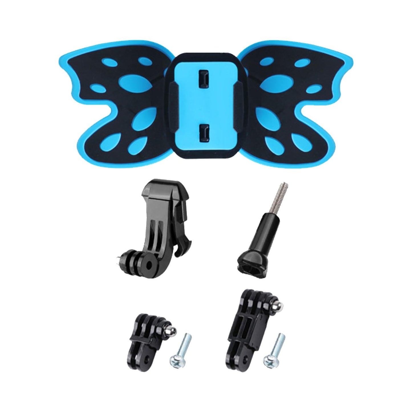 Motorcycle Helmet Chin Strap Mount Shockproof Universal for Action Camera Blue