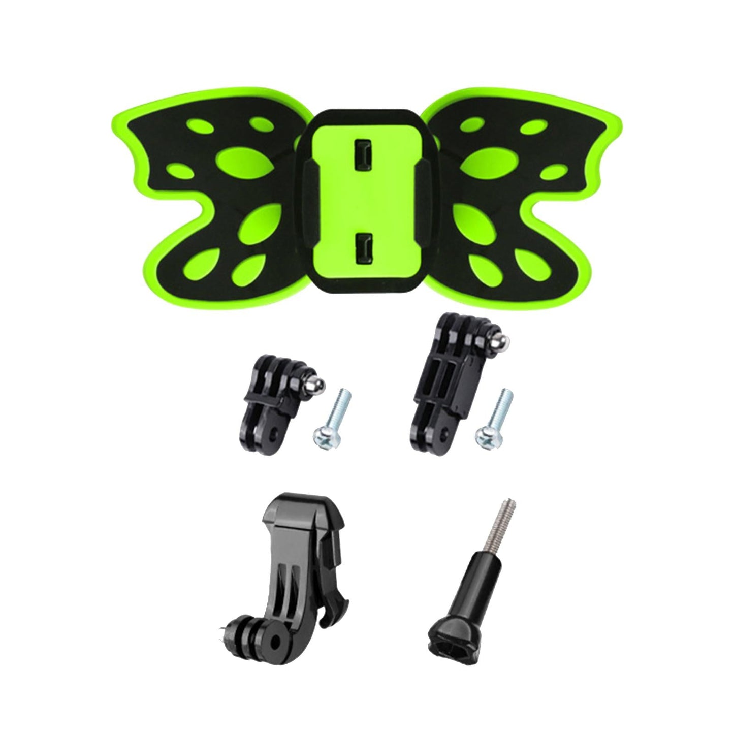 Motorcycle Helmet Chin Strap Mount Shockproof Universal for Action Camera Green