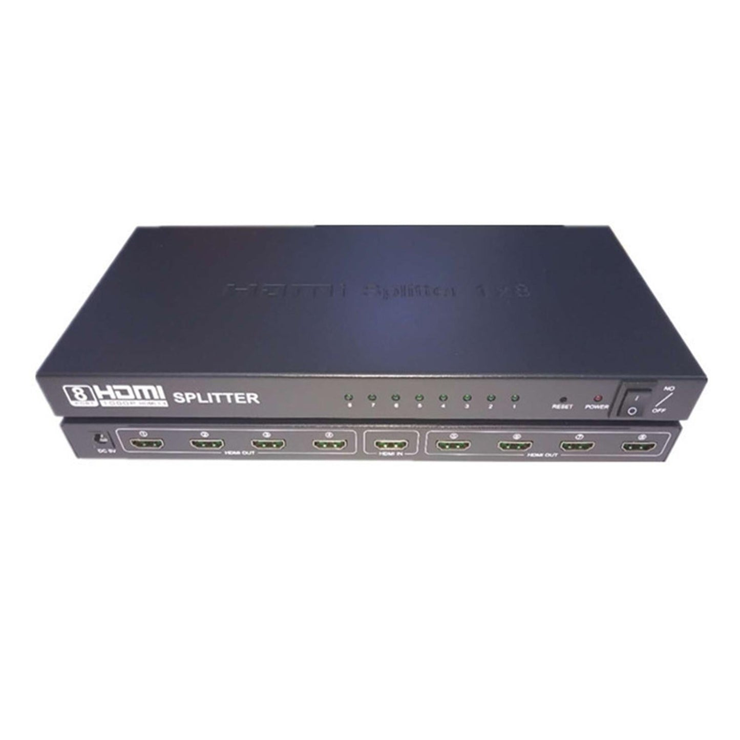 HDMI Splitter 1 in 8 Out High Resolution for STB DVD PS3 Office Teaching