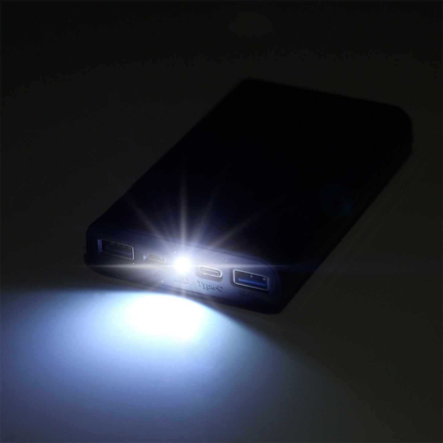 18650 DIY Power Bank Dual USB Fast Charging Portable for USB Devices Black