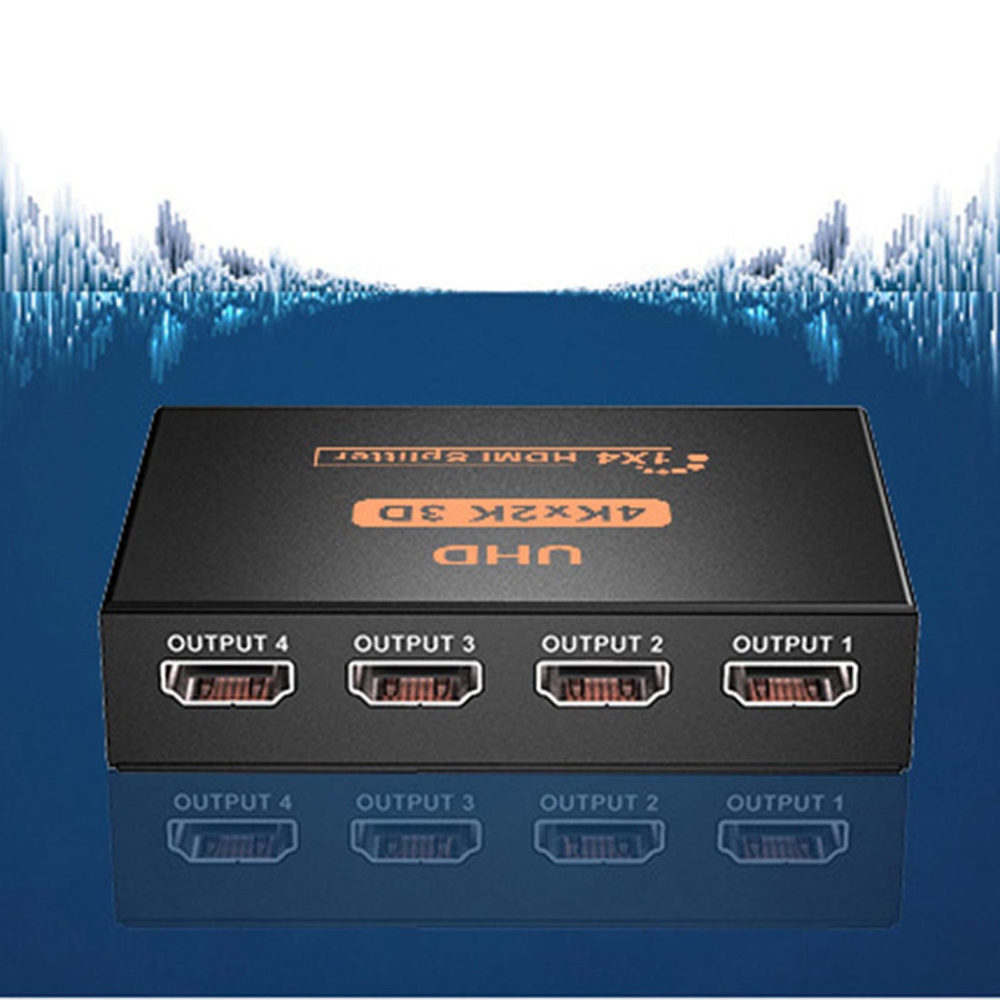 HDMI Splitter Switch Switcher 1 in 4 Out 4KX2K Smart for UK Power Supply