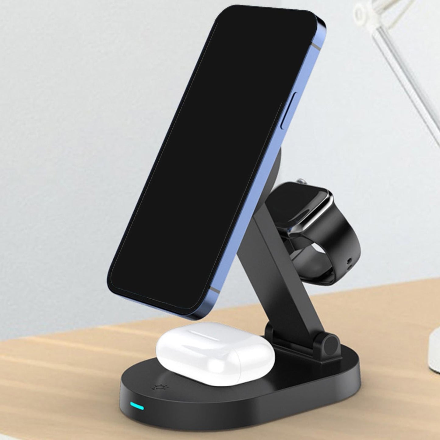 Magnetic Wireless Charger Stand for iPhone Max/13 Pro/13/12/11/11 Pro Black
