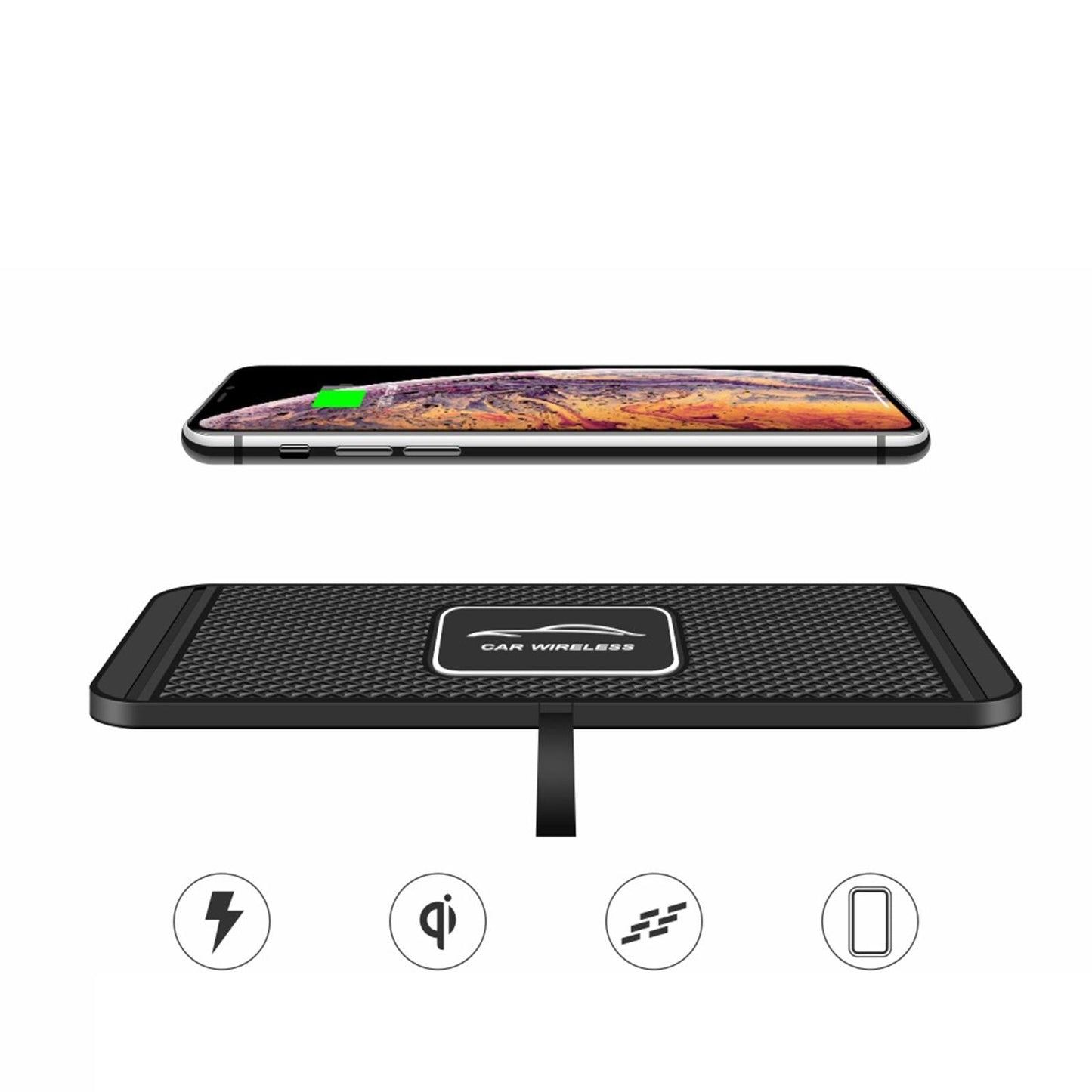 Car Wireless Charging Pad Multiple for Samsung Galaxy S21/S20/S10/S9/S8