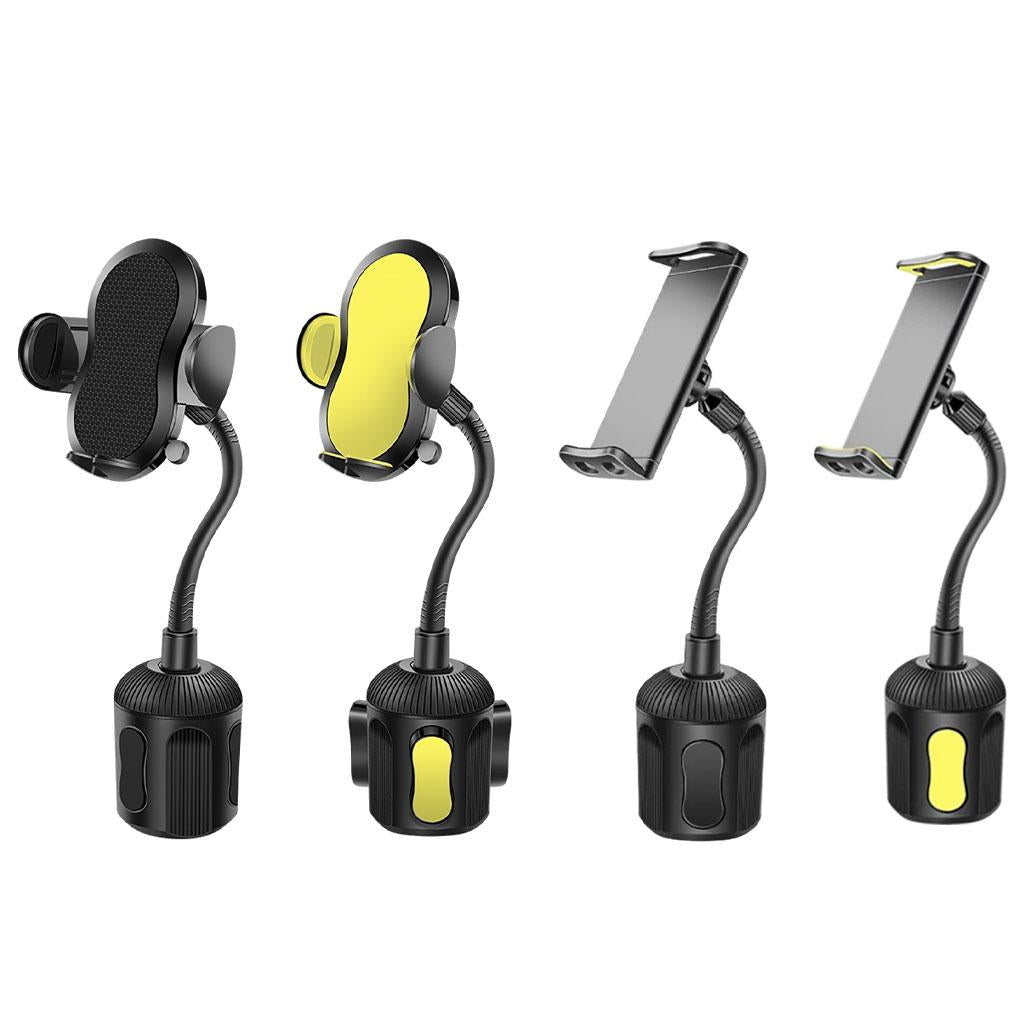 Car Cup Holder Smartphones Phone Mount with Gooseneck Phone Use Black