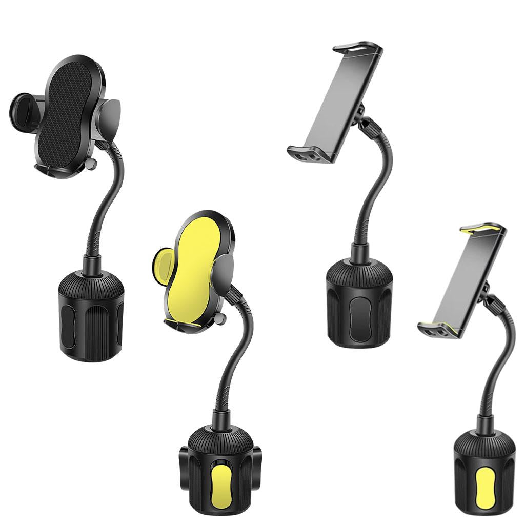 Car Cup Holder Smartphones Phone Mount with Gooseneck Phone Use Black