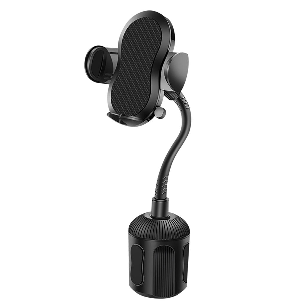 Car Cup Holder Smartphones Phone Mount with Gooseneck Phone Use Black