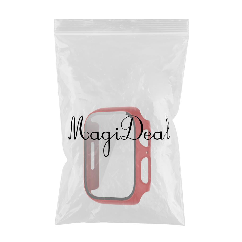 45mm Bumper Frame Protective Case Waterproof for iWatch Series 7 Red