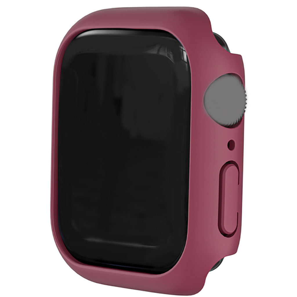 45mm Bumper Frame Protective Case Waterproof for iWatch Series 7 Dark Red