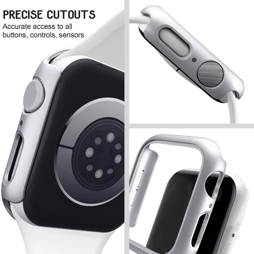 Watch Case Bumper Cover Scratches Defense for Apple Watch 7 41mm Women Men Rose Gold