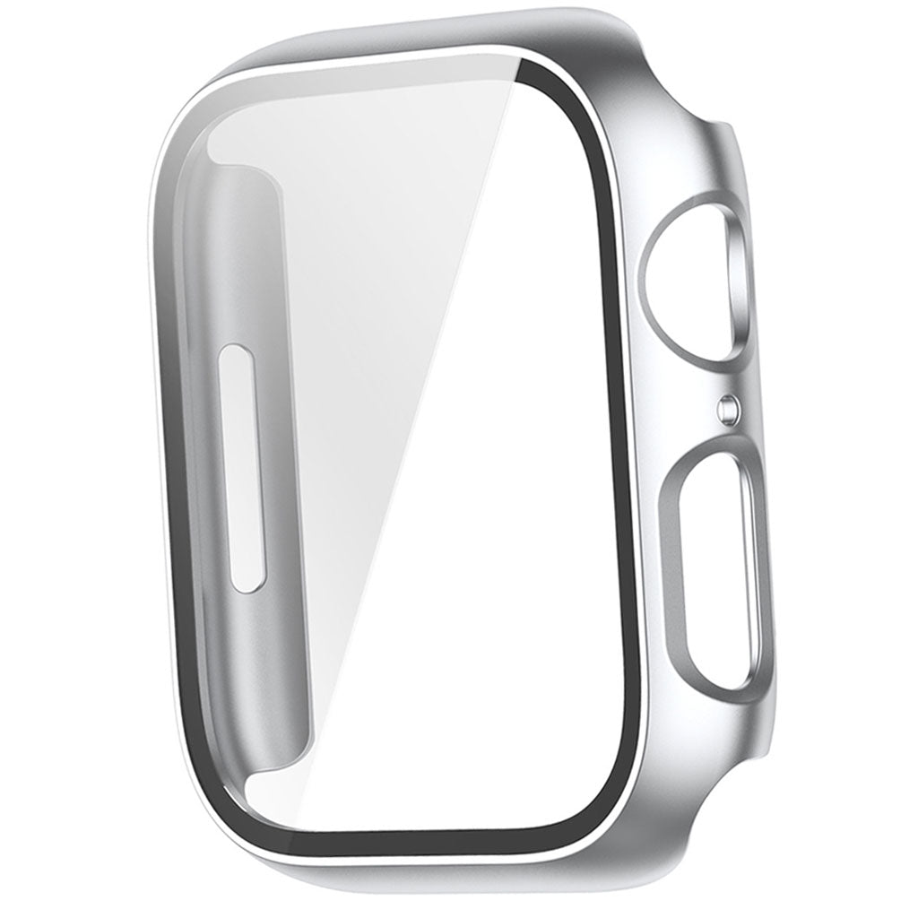 Watch Case Bumper Cover Scratches Defense for Apple Watch 7 41mm Women Men Silver
