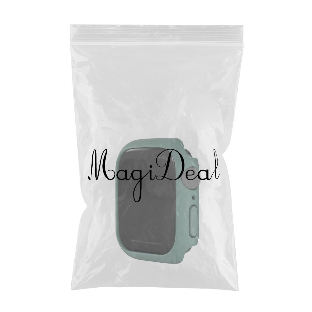 Watch Case Bumper Cover Scratches Defense for Apple Watch 7 41mm Women Men Green