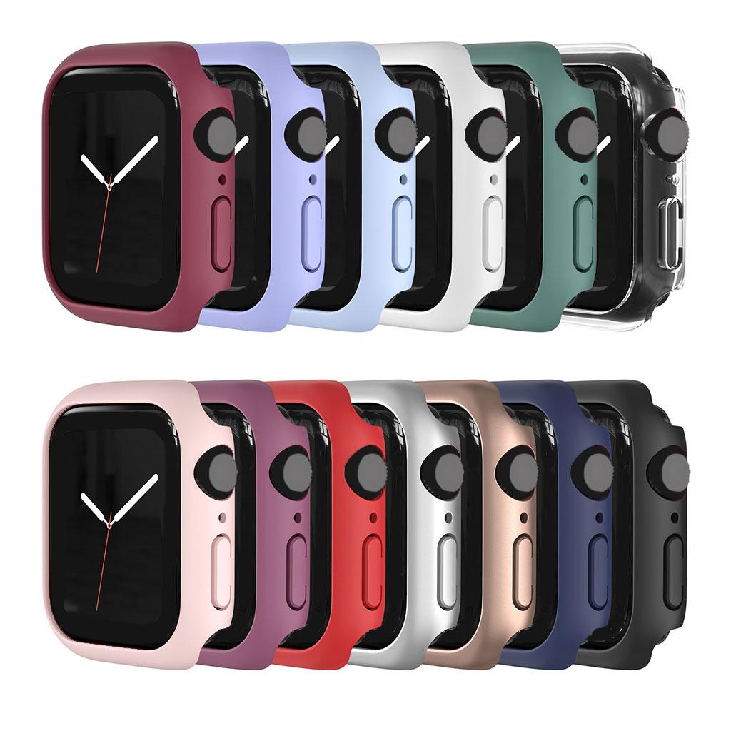 Watch Case Bumper Cover Scratches Defense for Apple Watch 7 41mm Women Men Pink Purple
