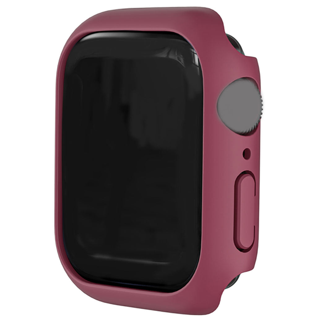 Watch Case Bumper Cover Scratches Defense for Apple Watch 7 41mm Women Men Dark Red