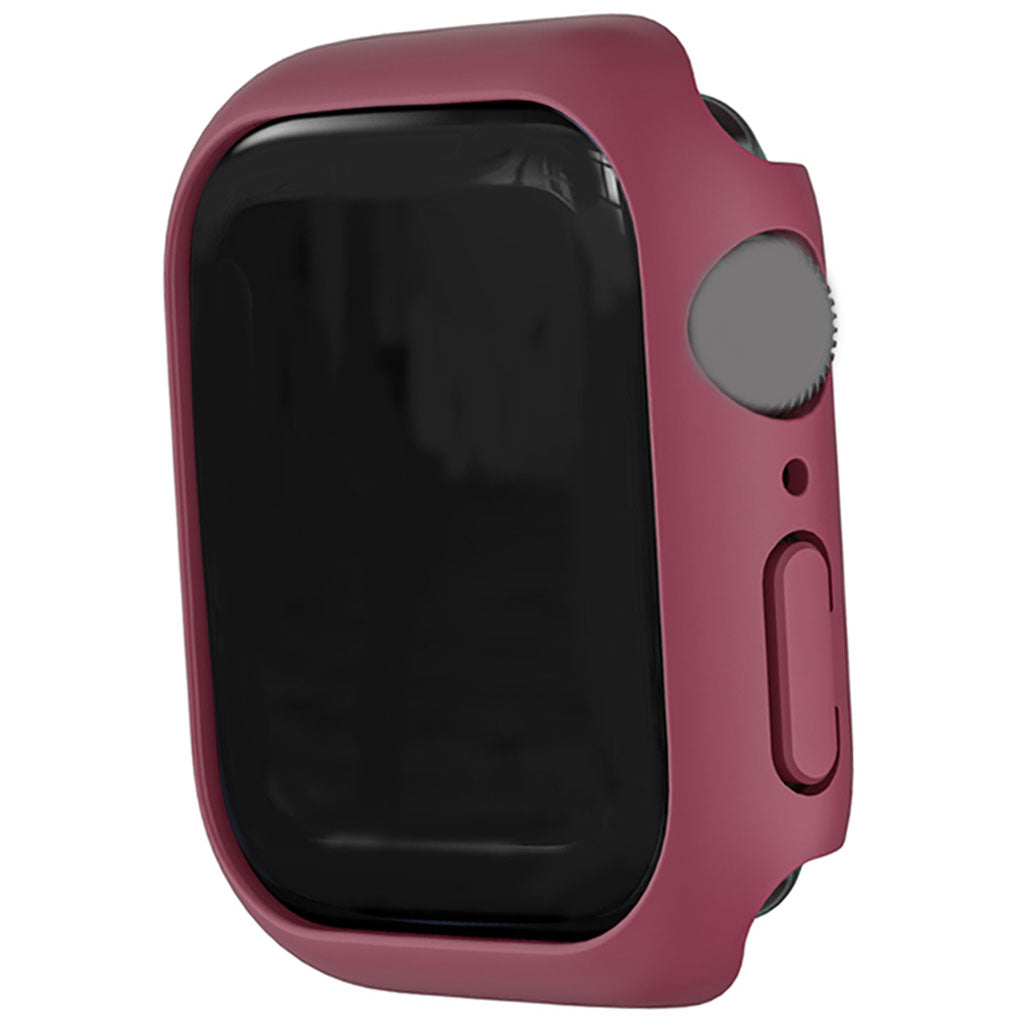 Watch Case Bumper Cover Scratches Defense for Apple Watch 7 41mm Women Men Dark Red