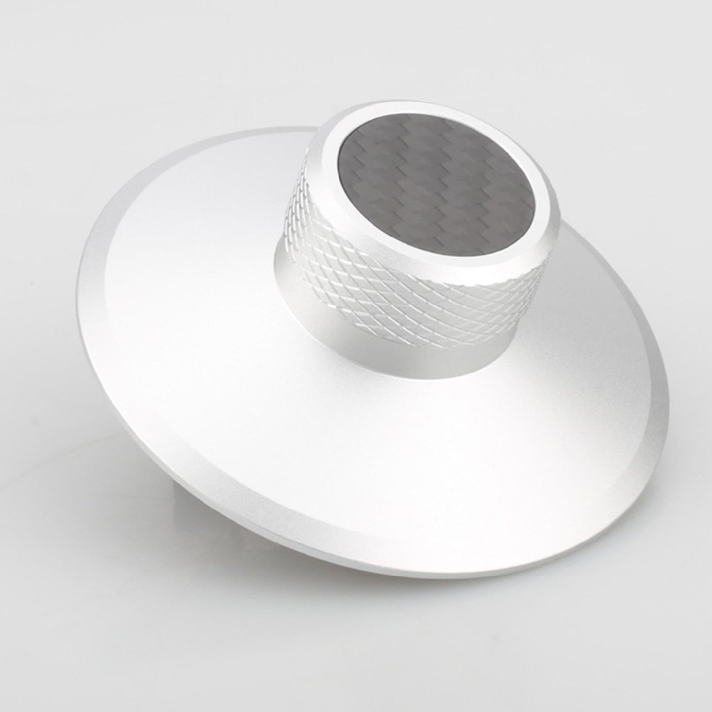 Disc Stabilizer Aluminium Alloy Clamp Record Weight for Player Chassis White