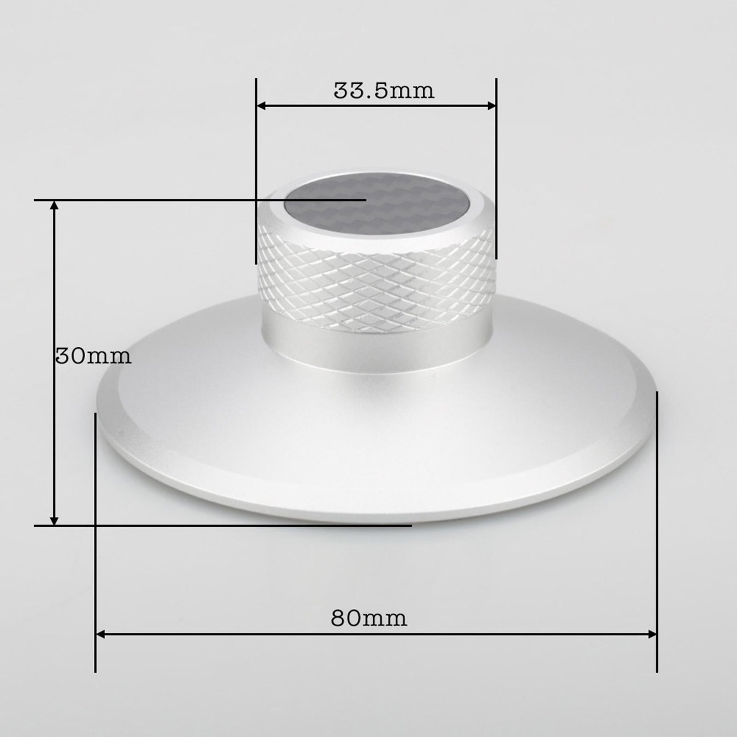 Disc Stabilizer Aluminium Alloy Clamp Record Weight for Player Chassis White