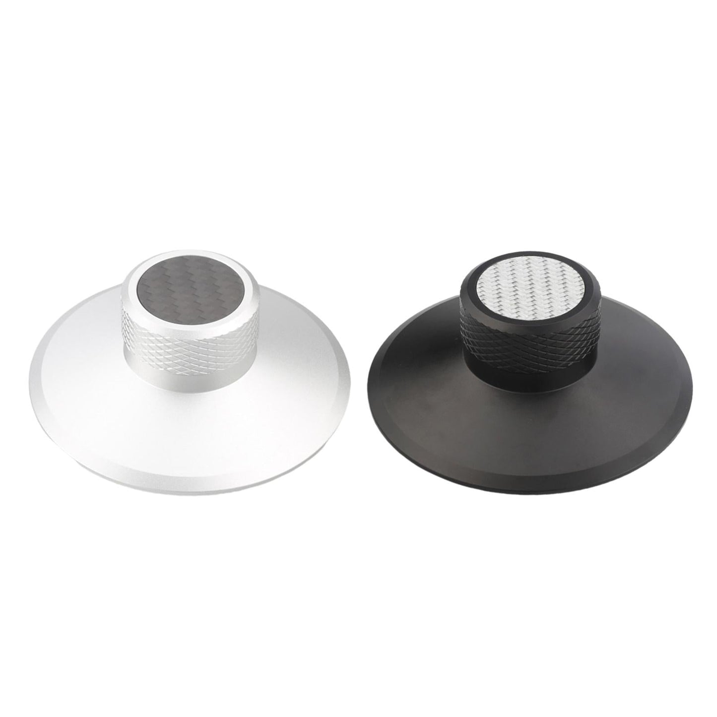 Disc Stabilizer Aluminium Alloy Clamp Record Weight for Player Chassis White