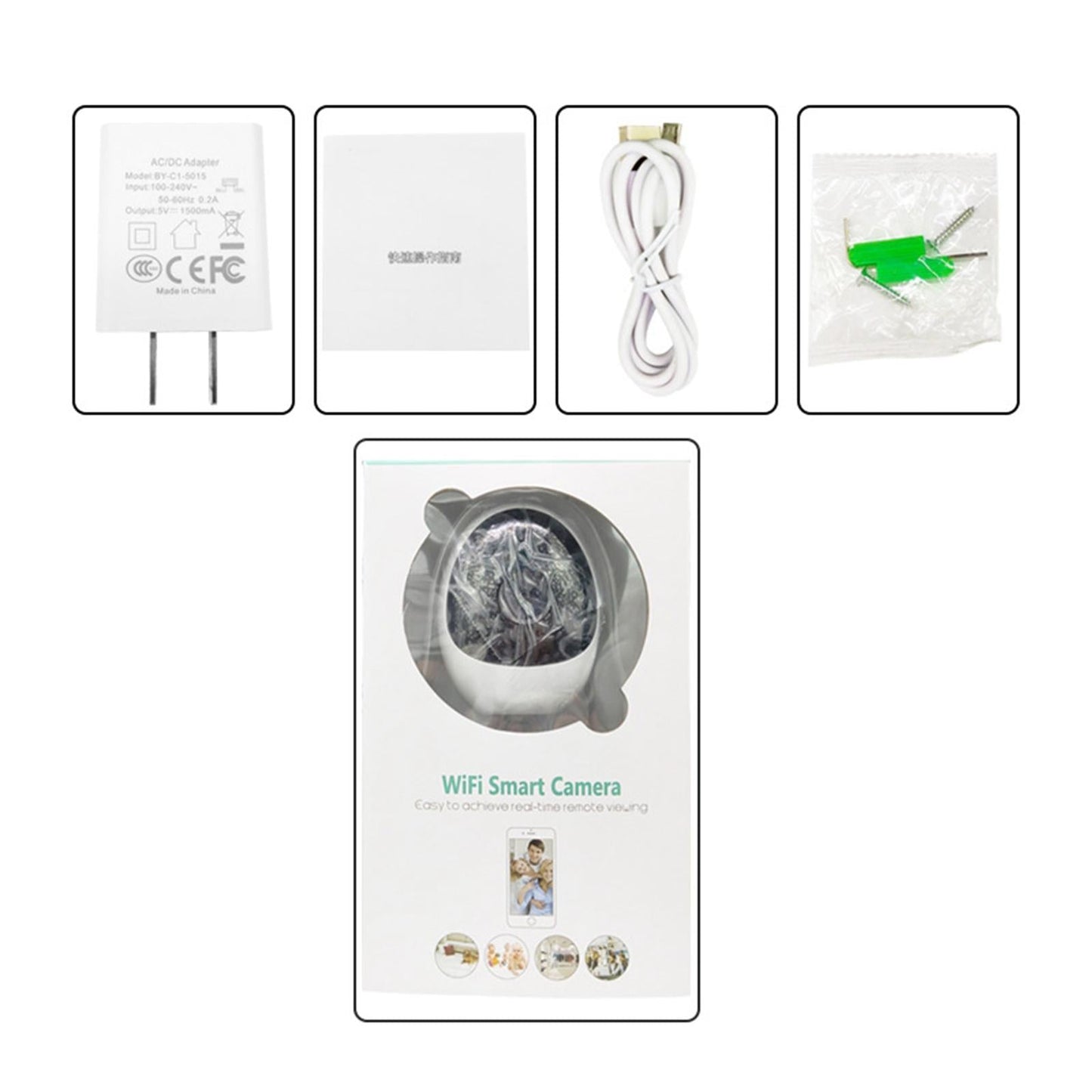 Indoor WiFi Camera Plug-Eu Motion Detection Multiple Storage Auto Tracking