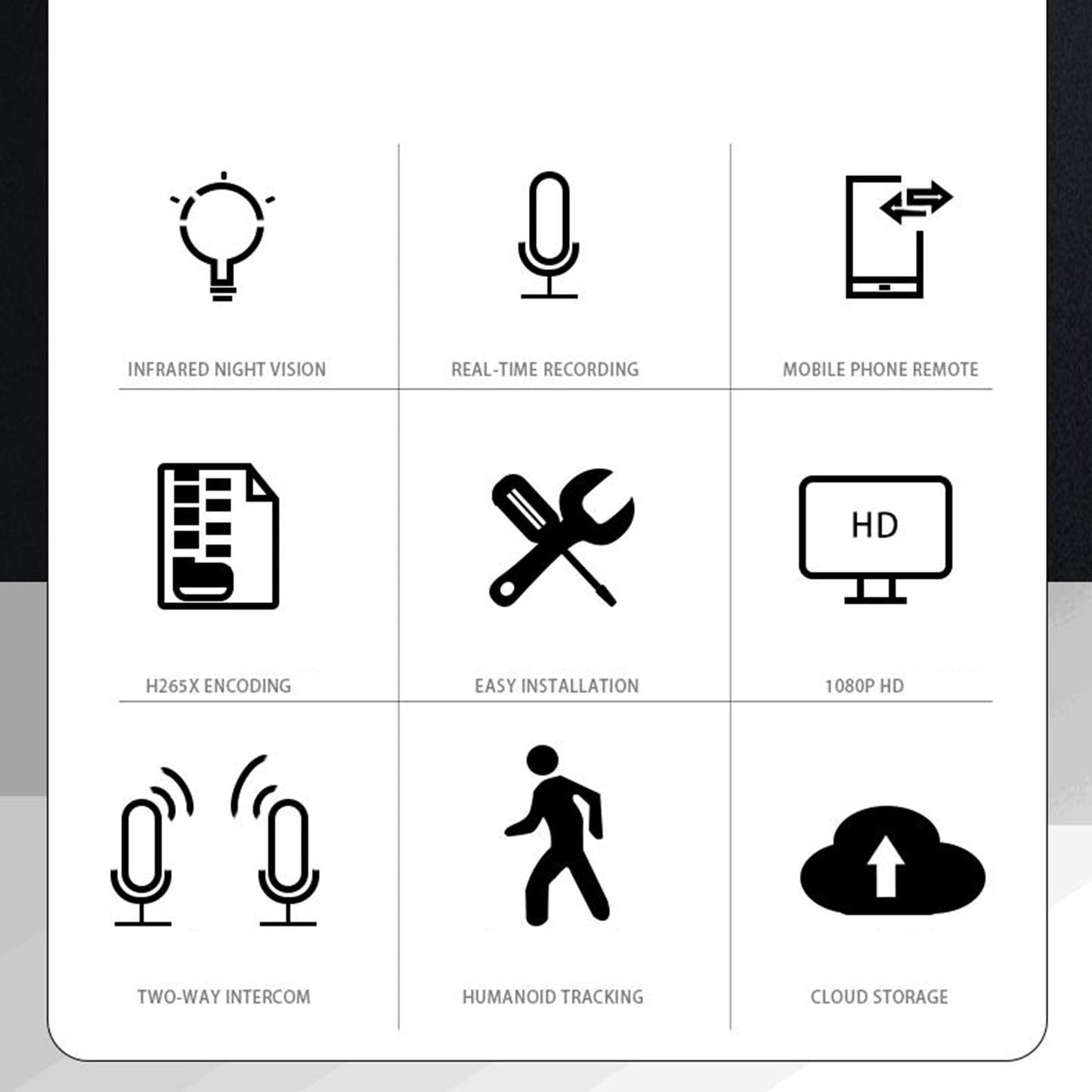 Indoor WiFi Camera Plug-Eu Motion Detection Multiple Storage Auto Tracking