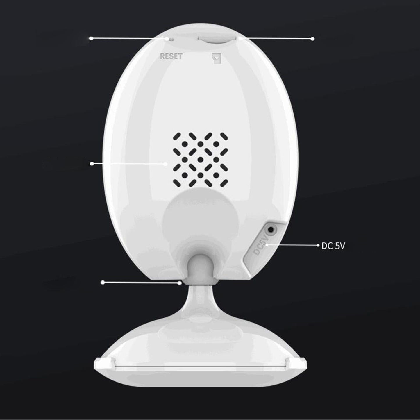 Indoor WiFi Camera Plug-Eu Motion Detection Multiple Storage Auto Tracking