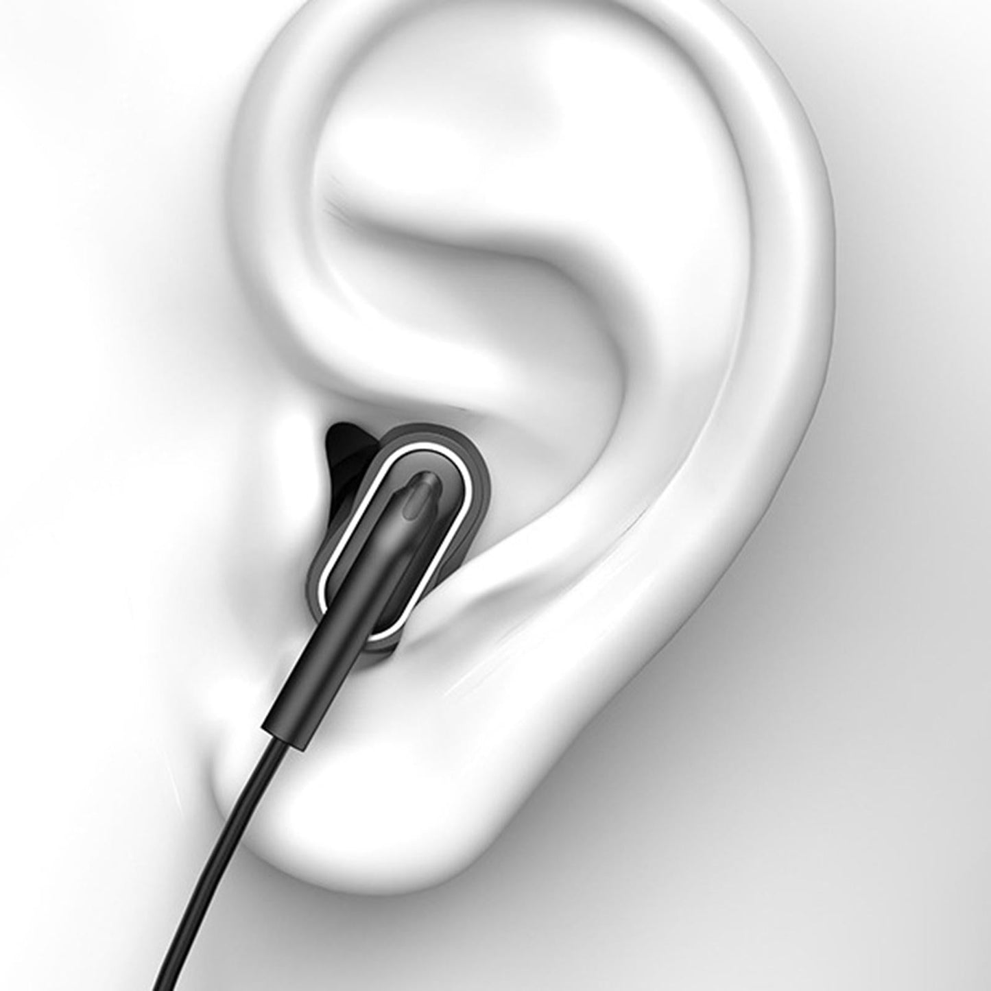 Sport Wired Earbuds Headphones In-Ear 3.5mm for Workout Stylish Red