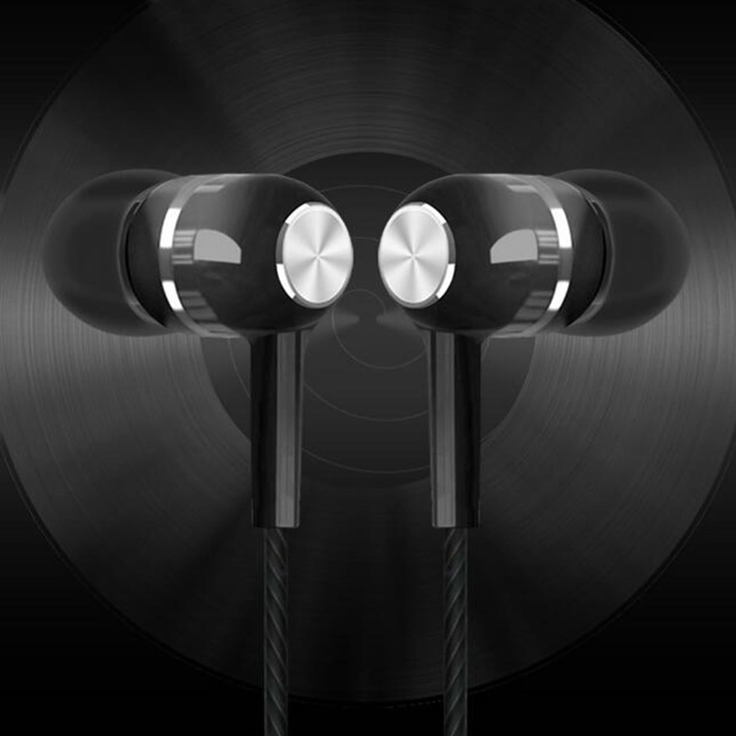 S12 3.5mm Earphone In-Ear for Smartphone PC Wire Control Black Voice Control