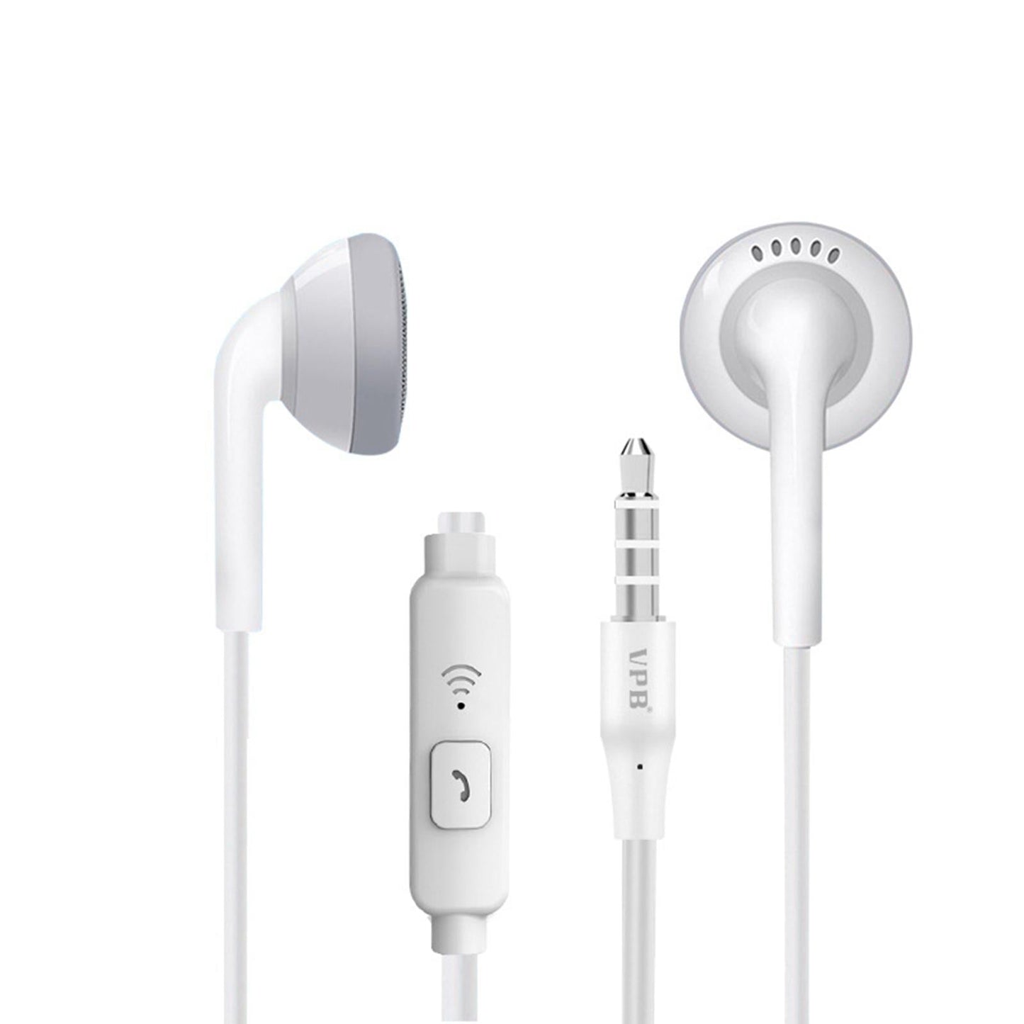 Universal S7 3.5mm Wired In-Ear Earphone for Phones PC laptop Boxed White