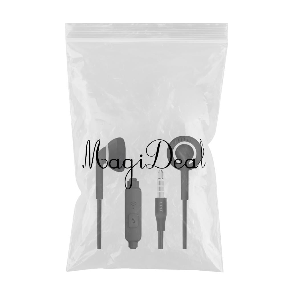 Universal S7 3.5mm Wired In-Ear Earphone for Phones PC laptop Bagged Black