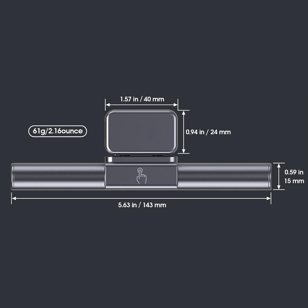 Computer Eye Protection Light Lamp Adjustable 3 Brightness Colors for Office
