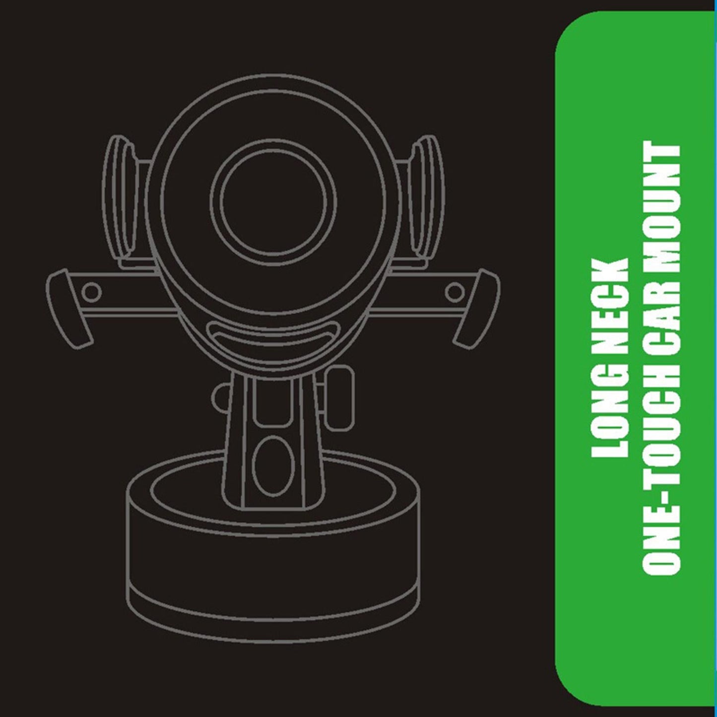 Car Phone Mount Windshield Adjustable Telescopic Arm for Huawei Black