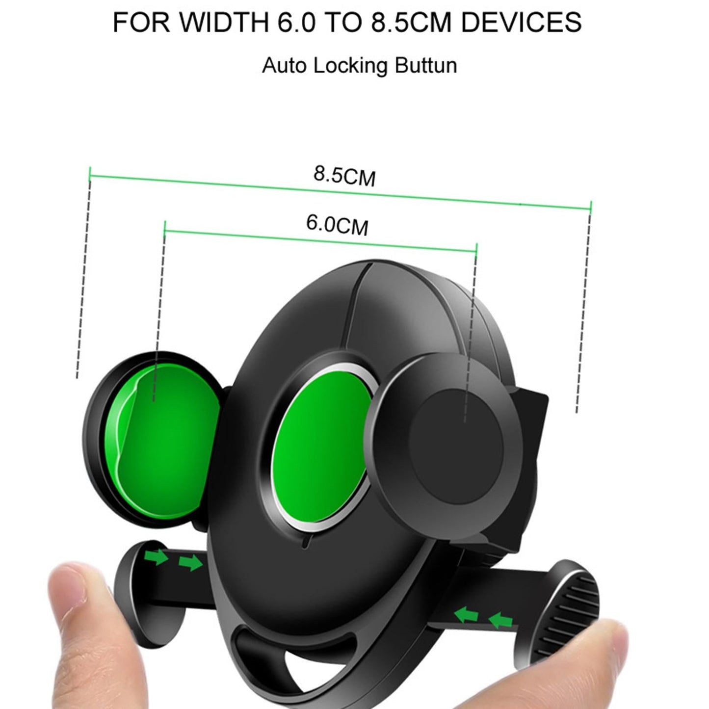 Car Phone Mount Windshield Adjustable Telescopic Arm for Huawei Black