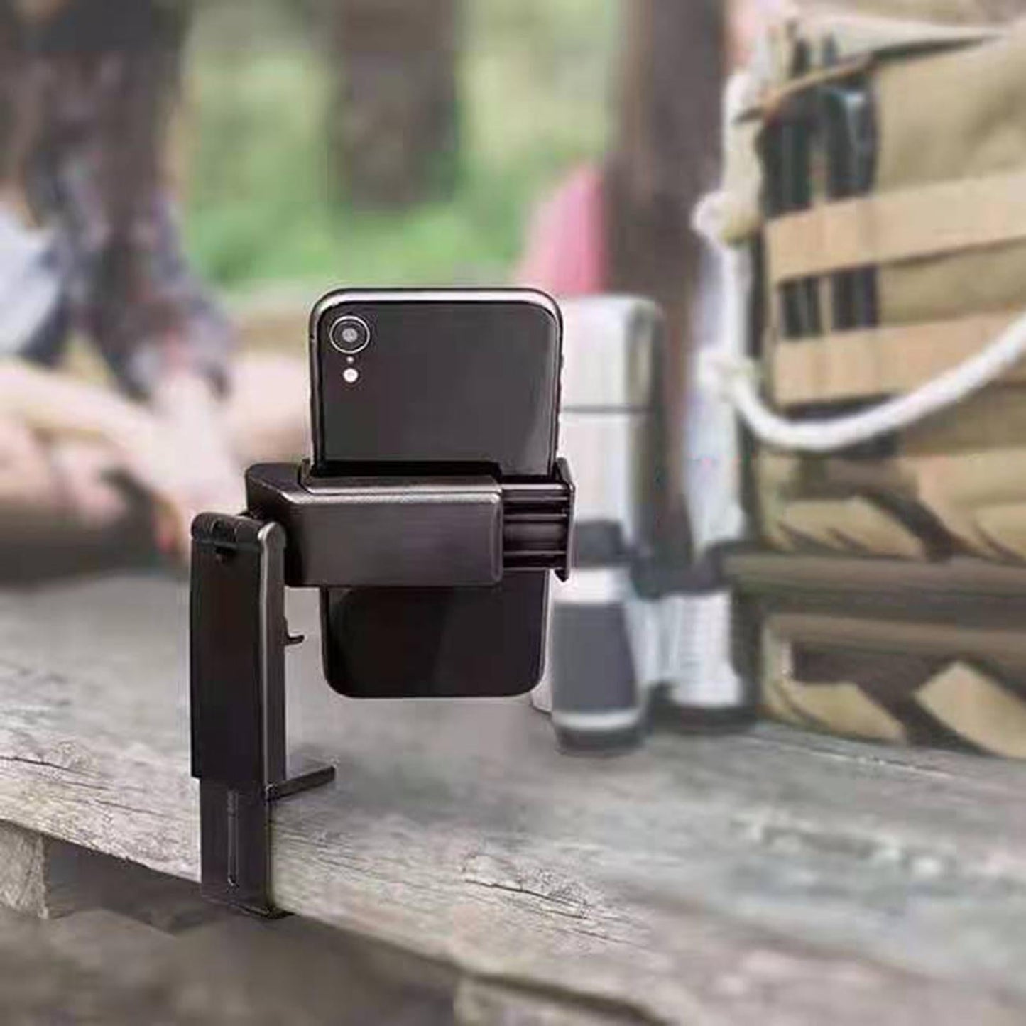 Phone Holder Adjustable Stand for iPhone 12 11 XS Max XR x 8 7 Gym Black