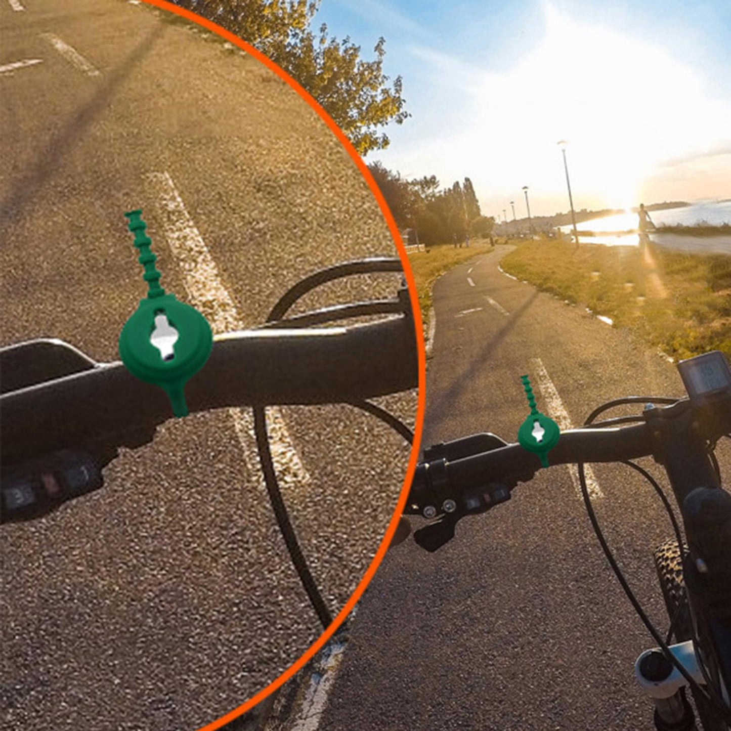 Air Tag Protective Holder Location Tracker Easy Carry Dark Green