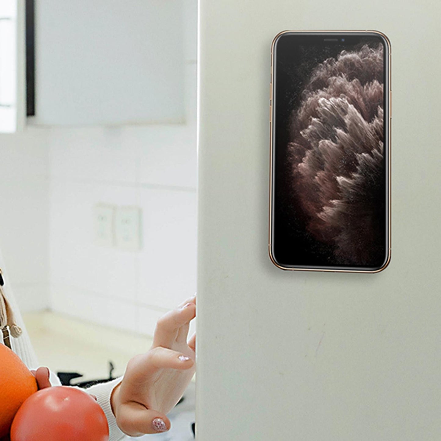 Upgraded Clip Magnetic Phone Holder Strong N52 Magnets Square for Car Vent Black Red