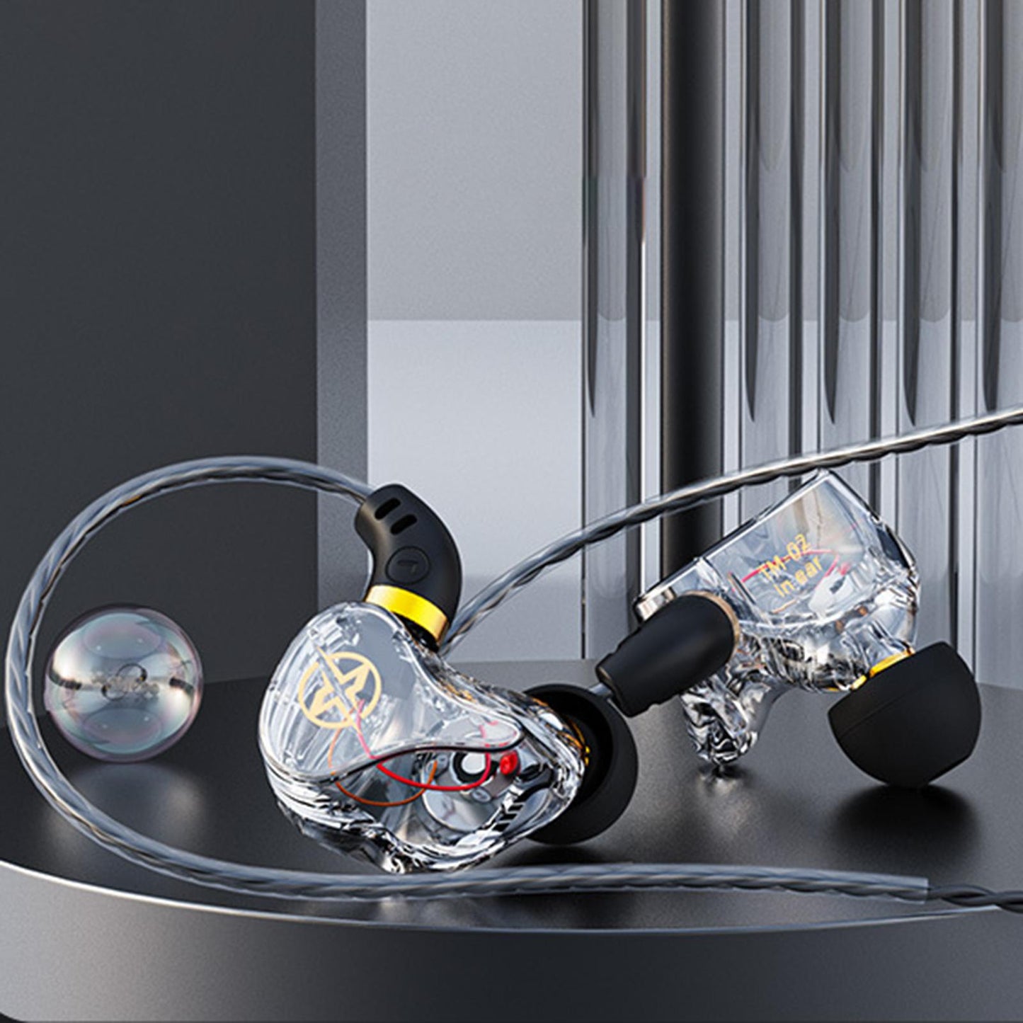 Wired Earphone In-Ear with Mic Noise Cancellation 10mm Diameter green