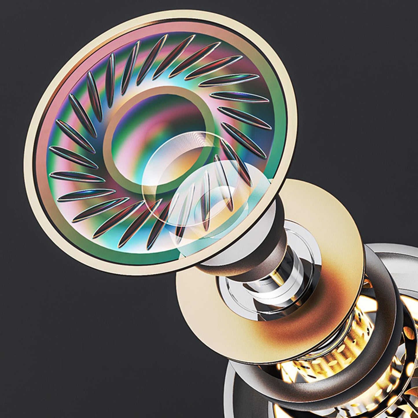 Wired Earphone In-Ear with Mic Noise Cancellation 10mm Diameter green