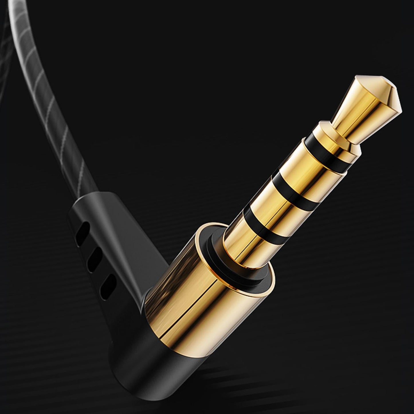 x6 Wired Headphone Wrap In-Ear 360 Deep Bass 3.5mm for Gaming Sports Black