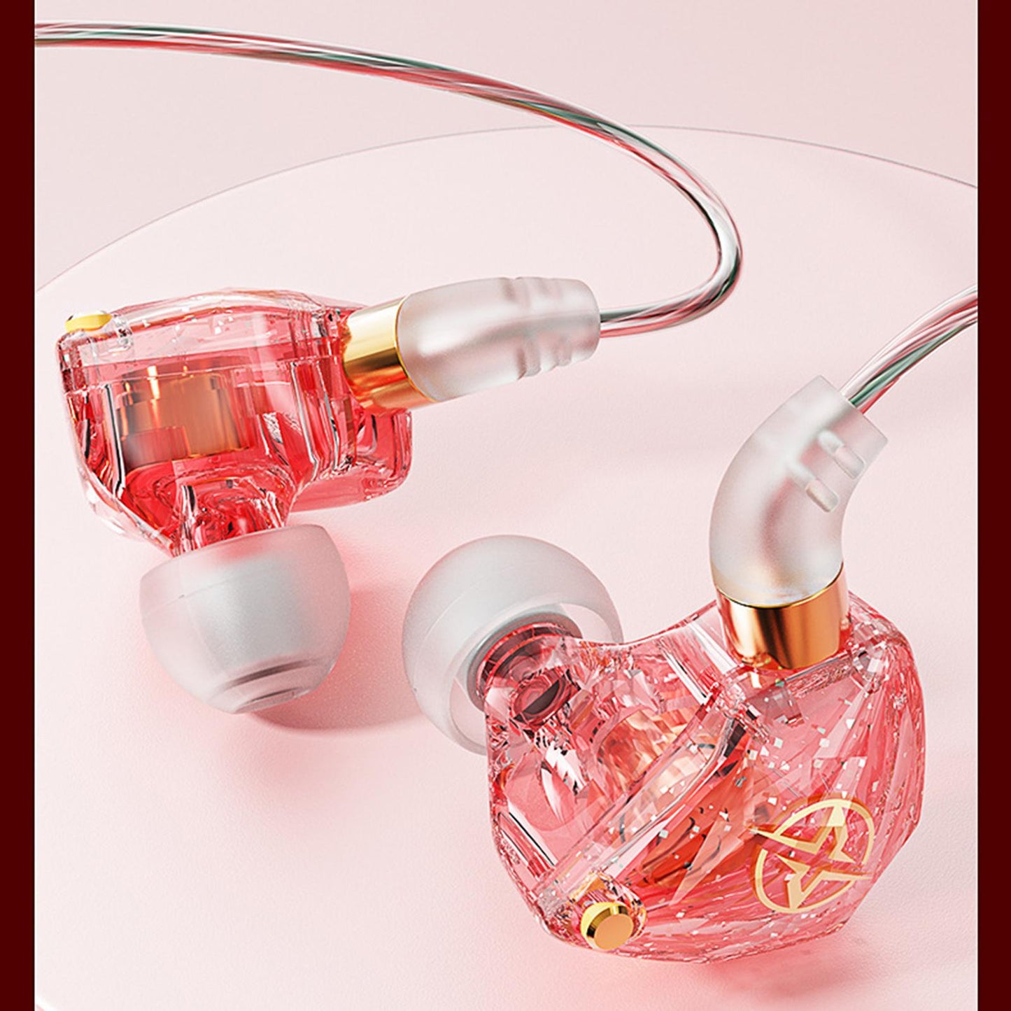 x6 Wired Headphone Wrap In-Ear 360 Deep Bass 3.5mm for Gaming Sports Green