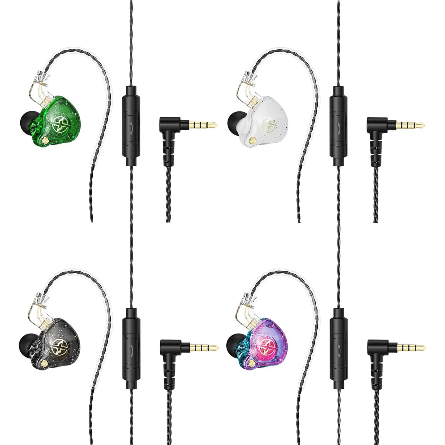 Wired Earbuds Headphones In-Ear 3.5mm Removable Cable Stylish White