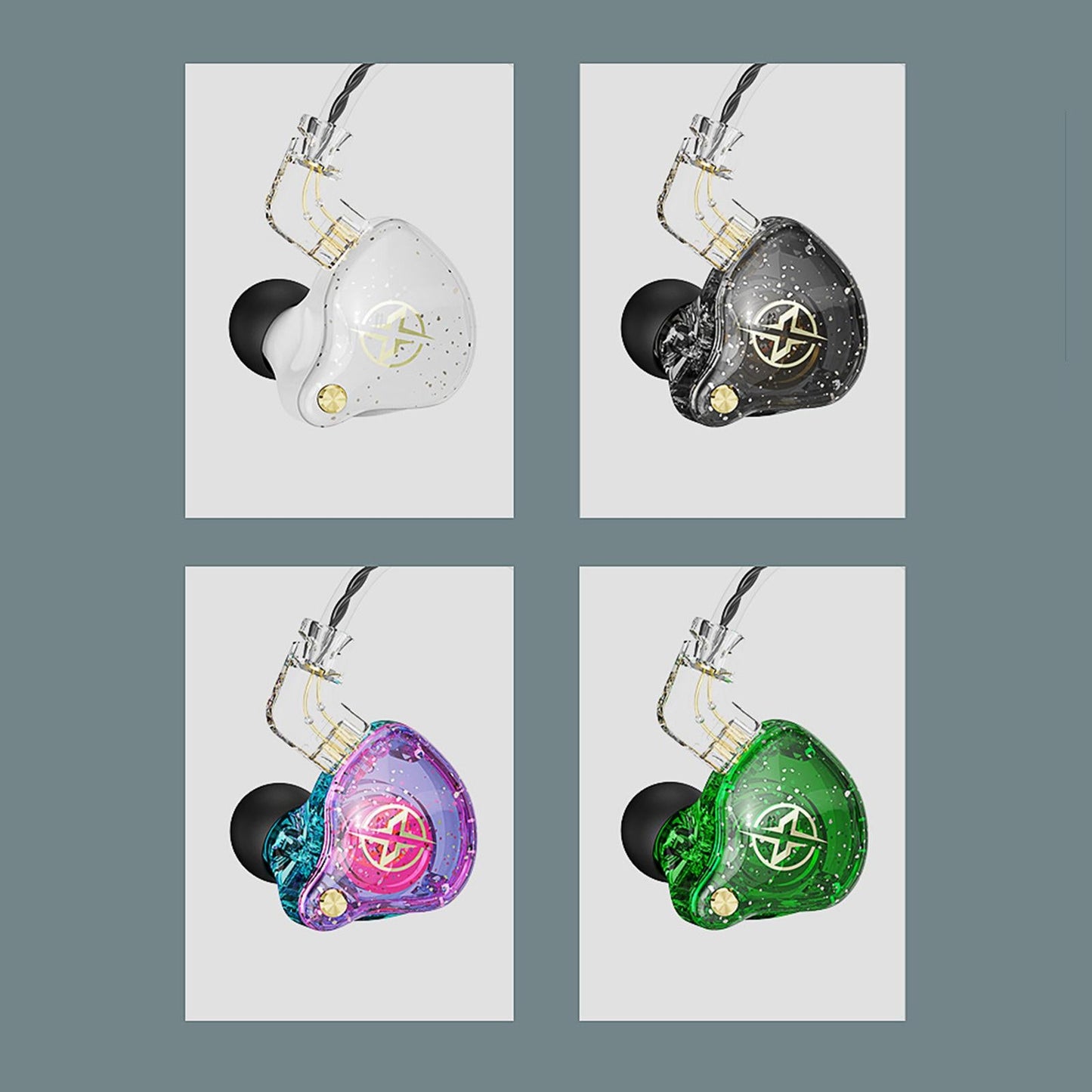 Wired Earbuds Headphones In-Ear 3.5mm Removable Cable Stylish White