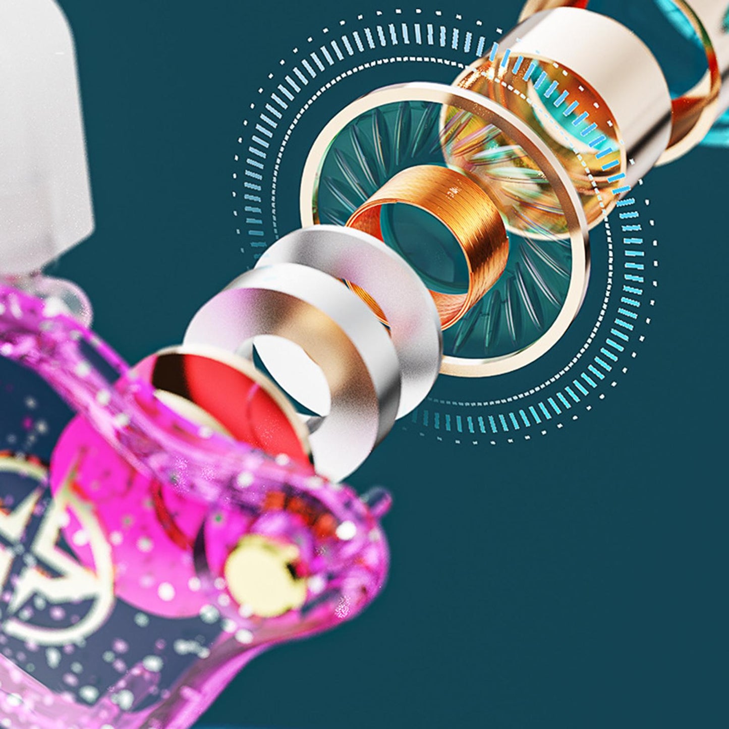 Wired Earbuds Headphones In-Ear 3.5mm Removable Cable Stylish Colorful