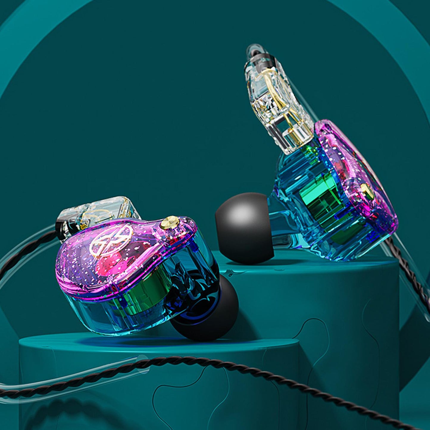 Wired Earbuds Headphones In-Ear 3.5mm Removable Cable Stylish Colorful