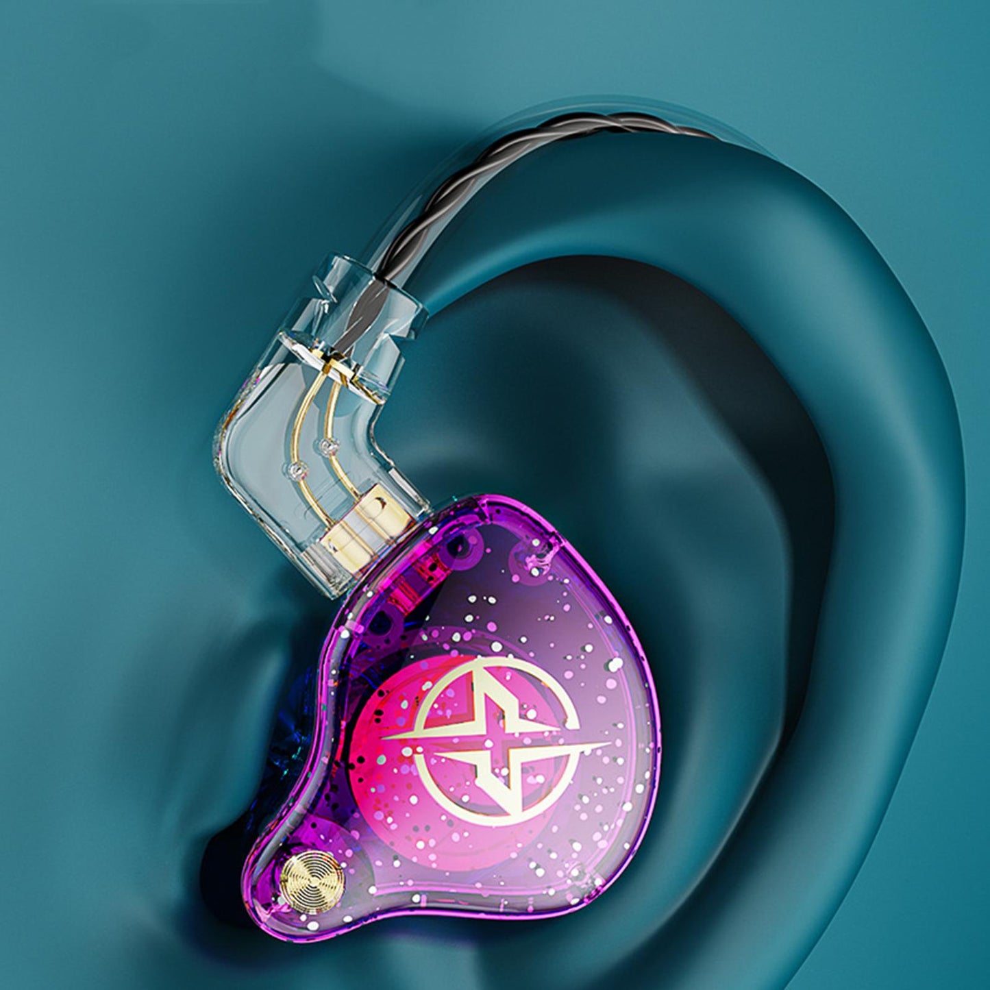 Wired Earbuds Headphones In-Ear 3.5mm Removable Cable Stylish Colorful