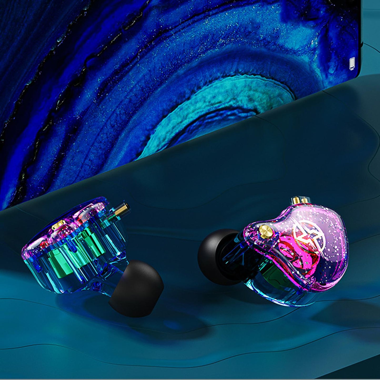 Wired Earbuds Headphones In-Ear 3.5mm Removable Cable Stylish Colorful