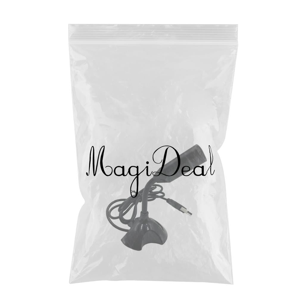 USB Desktop Microphone 360 Degree Pick up Omnidirectional for Studio Speech Black