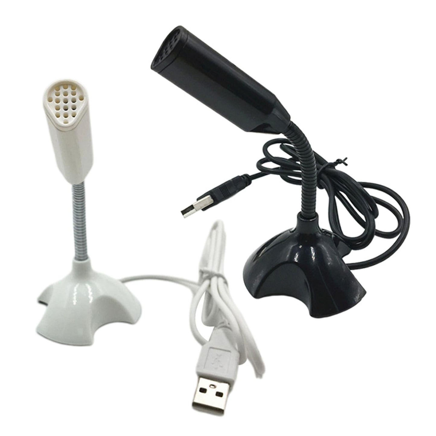 USB Desktop Microphone 360 Degree Pick up Omnidirectional for Studio Speech Black