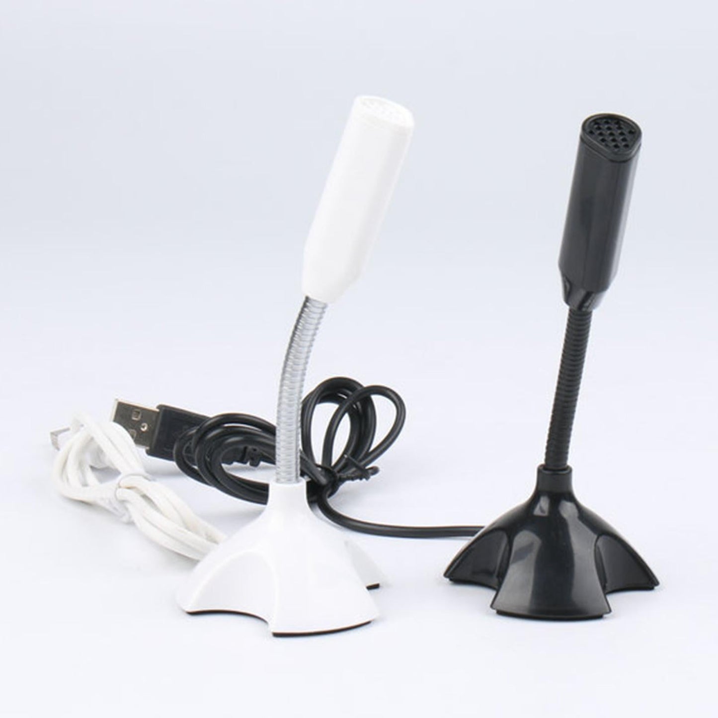 USB Desktop Microphone 360 Degree Pick up Omnidirectional for Studio Speech Black