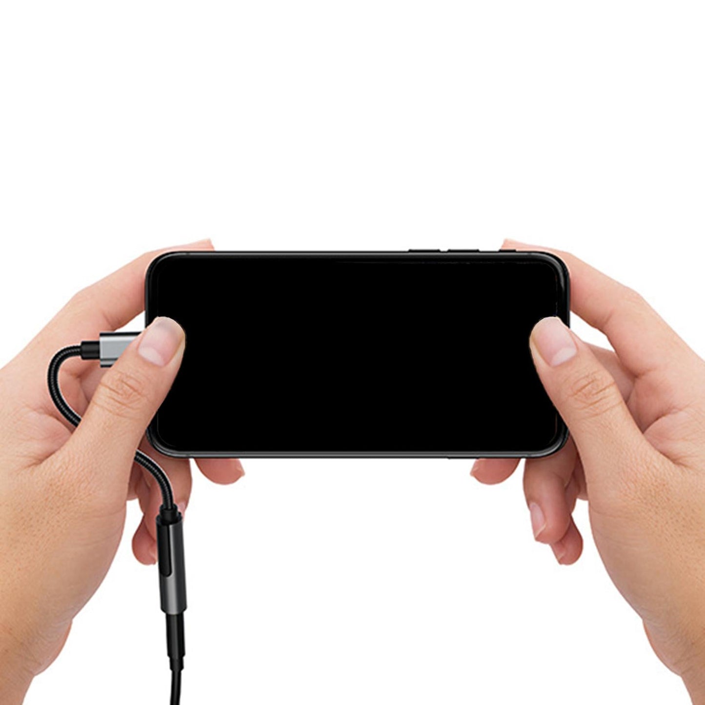 USB C to 3.5mm AUX Jack Headphone Audio Cable Audio Converter Cable for PC Black