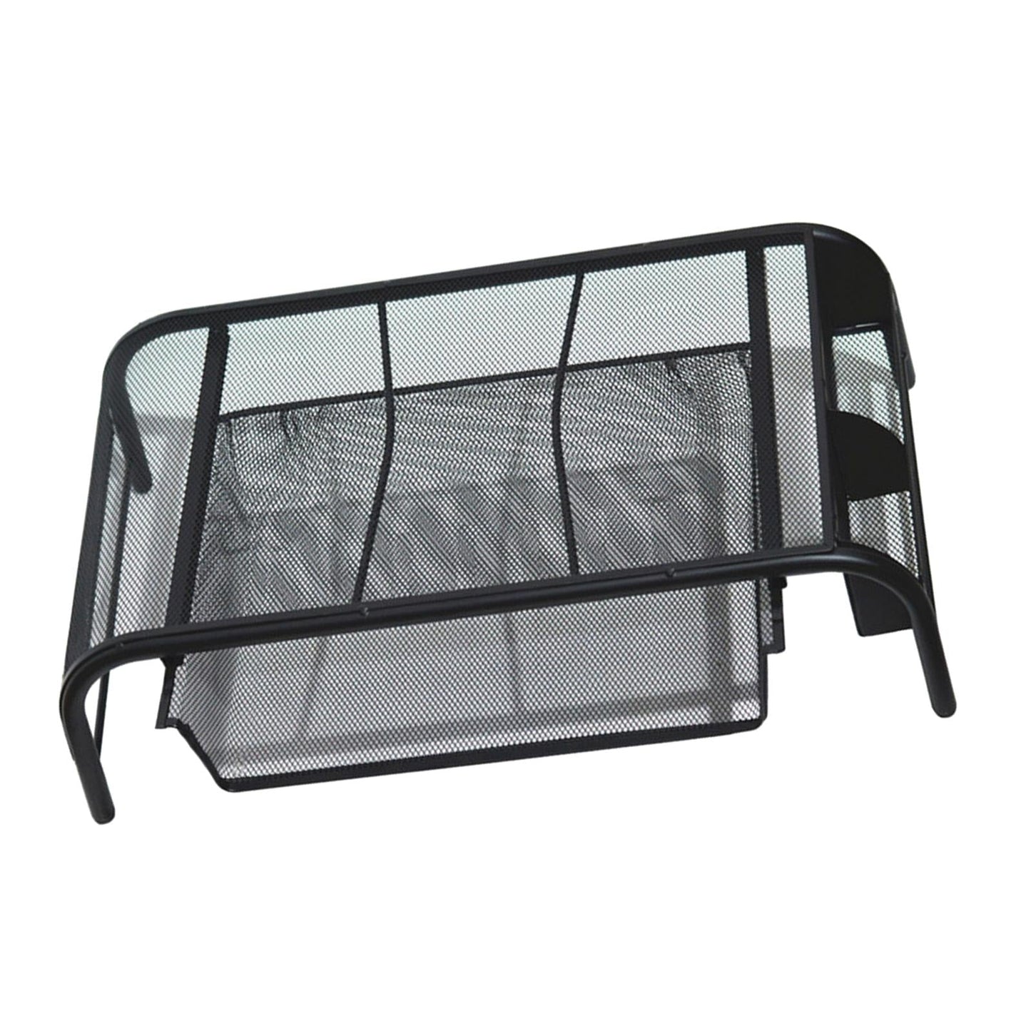 Monitor Stand Riser with Drawer Metal Mesh for Computer Office Notebook